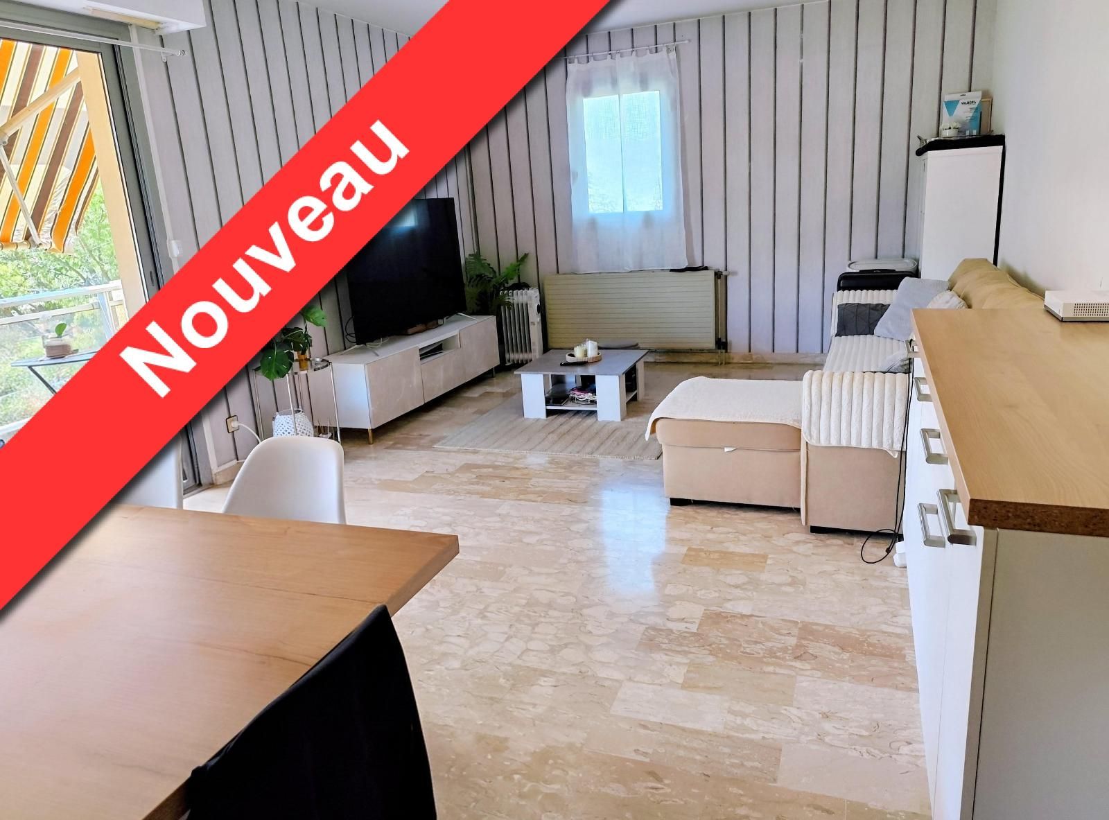 Appartement T3 traversant et lumineux avec balcons et parking  dans residence securisée Draguignan